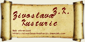 Živoslava Kusturić vizit kartica